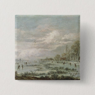 Winter-Landschaft Button