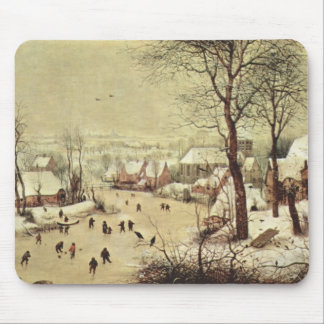 Winter-Landschaft mit einer Vogel-Falle - 1565 Mousepad