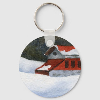 Winter Landschaft Schlüsselanhänger