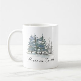 Winter Landschaft Weltfrieden Wasserfarbe Kaffeetasse