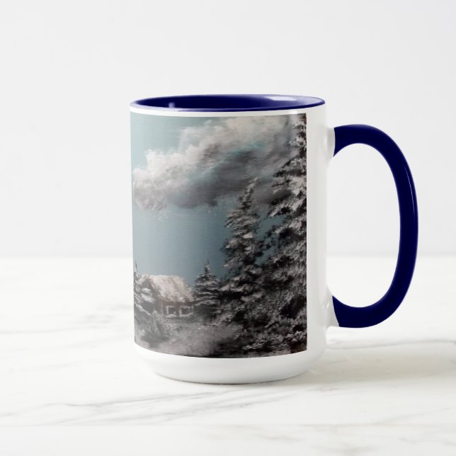 Winter-Landschaftskaffeetasse Tasse (Rechts)