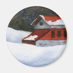 Winter Landschaftsmagnet Magnet