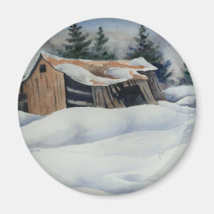 Winter Landschaftsmagnet Magnet