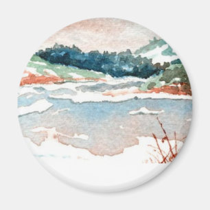 Winter Landschaftsmagnet Magnet