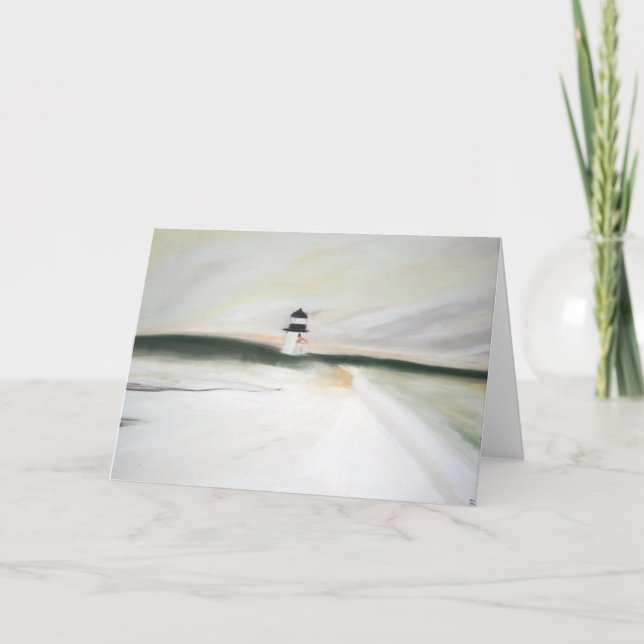 Winter-Licht Feiertagskarte (Vorderseite)