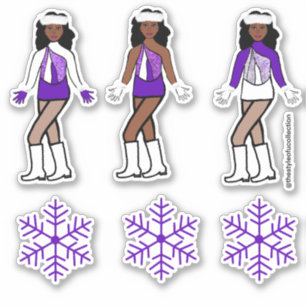 Winter Lila Dancer Stickers #1 Aufkleber