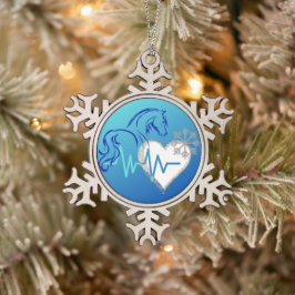 Winter-Logo-Schneeklocken-Ornament Schneeflocken Zinn-Ornament