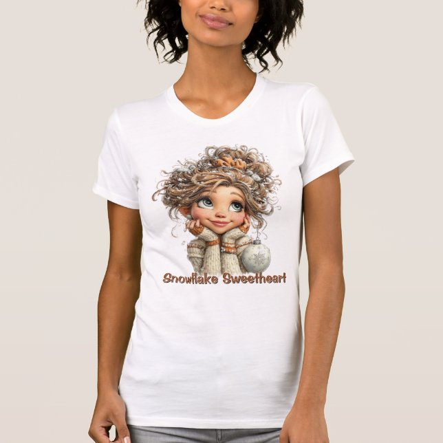 Winter Magic Cute Cozy Girl Cute Aesthetic Winter T-Shirt (Vorderseite)