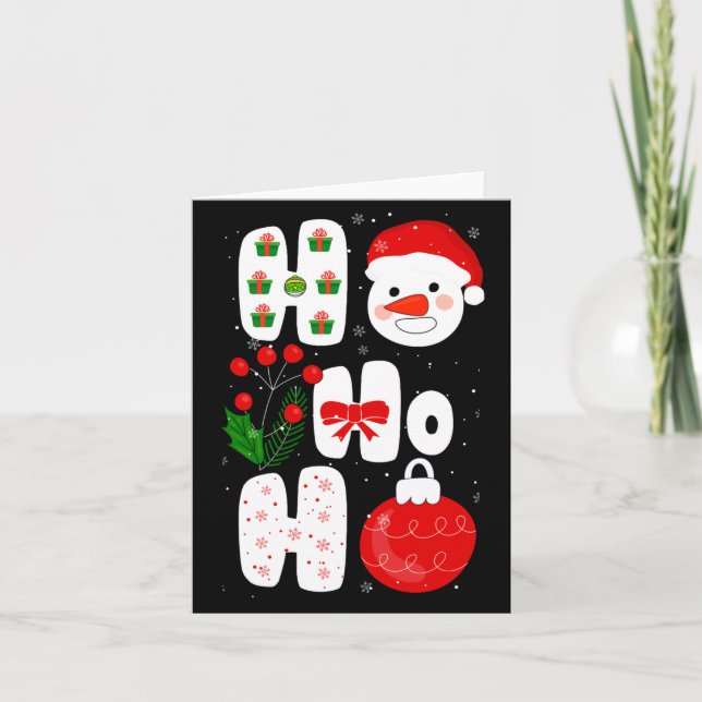 Winter Magic Design Retro Winter Christmas Vector  Karte (Vorderseite)