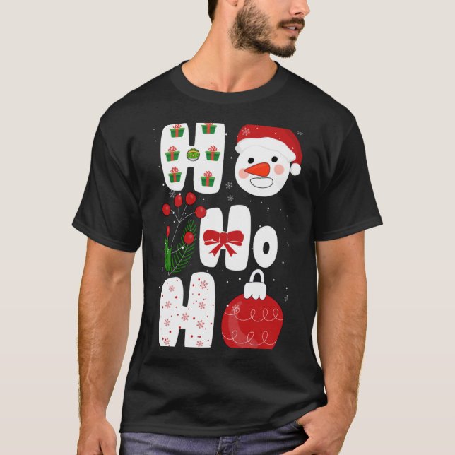 Winter Magic Design Retro Winter Christmas Vector  T-Shirt (Vorderseite)