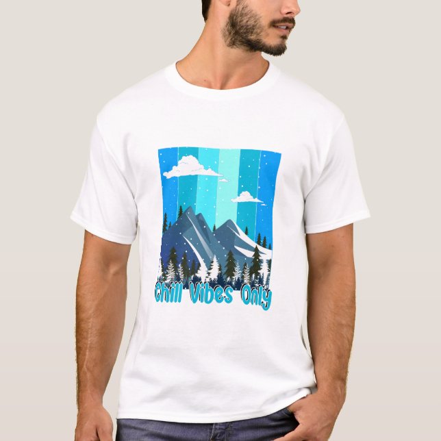 Winter Magic Retro Weihnachts Vector T - Shirt (Vorderseite)