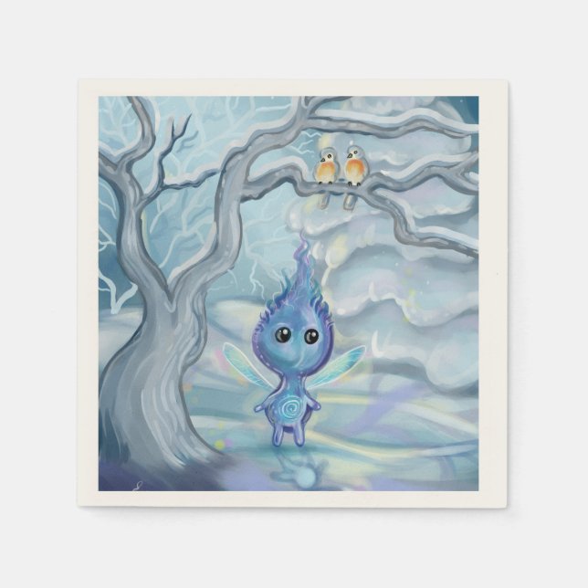 Winter Magic Sprite Serviette (Vorderseite)