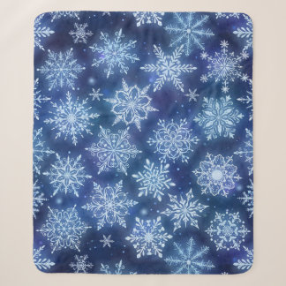 Winter-Magie-Schneeflocken Tiefblauer Himmel Sherpadecke