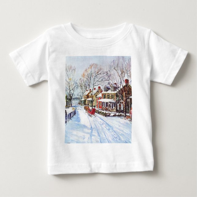 Winter-Märchenland Baby T-shirt (Vorderseite)