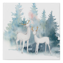 Winter-Märchenland-Rotwild