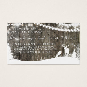 Winter-Märchenland-Rotwild-u. Licht-Buch-Karte