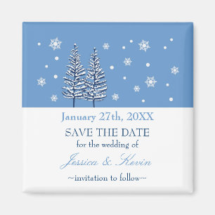 Winter-Märchenland-Save the Date Magnet
