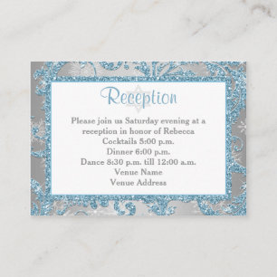 Winter-Märchenland-Schläger Mitzvah Einsatz 3 Begleitkarte