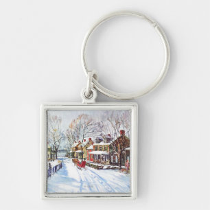 Winter-Märchenland Schlüsselanhänger