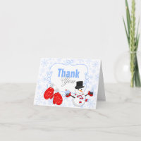 Winter-Märchenland-Schneemann-Handschuhe danken