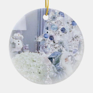 Winter-Märchenland-Weihnachten Keramik Ornament