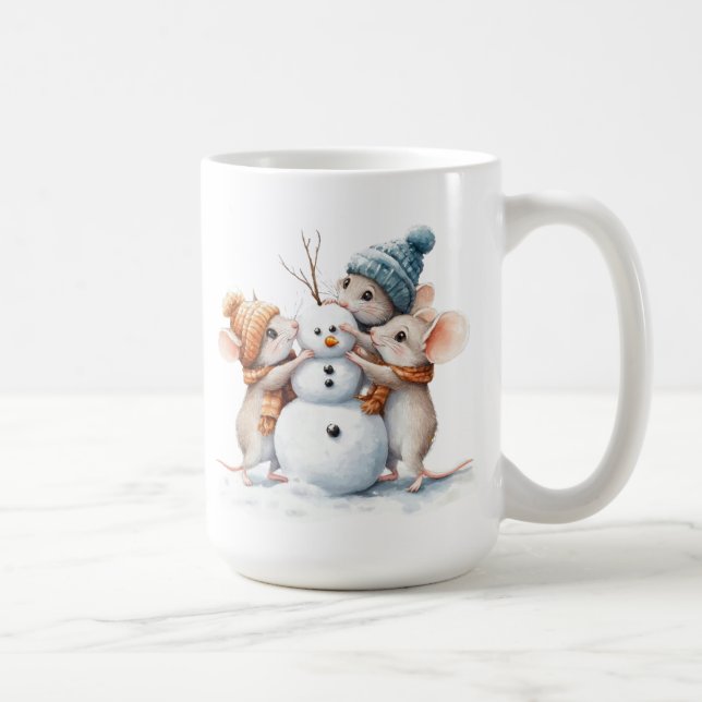 Winter Mäuse Tasse (Rechts)