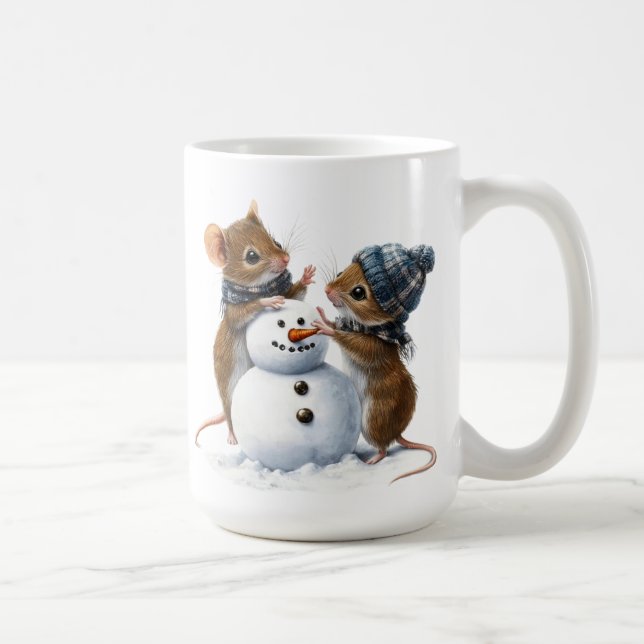Winter Mäuse Tasse (Rechts)