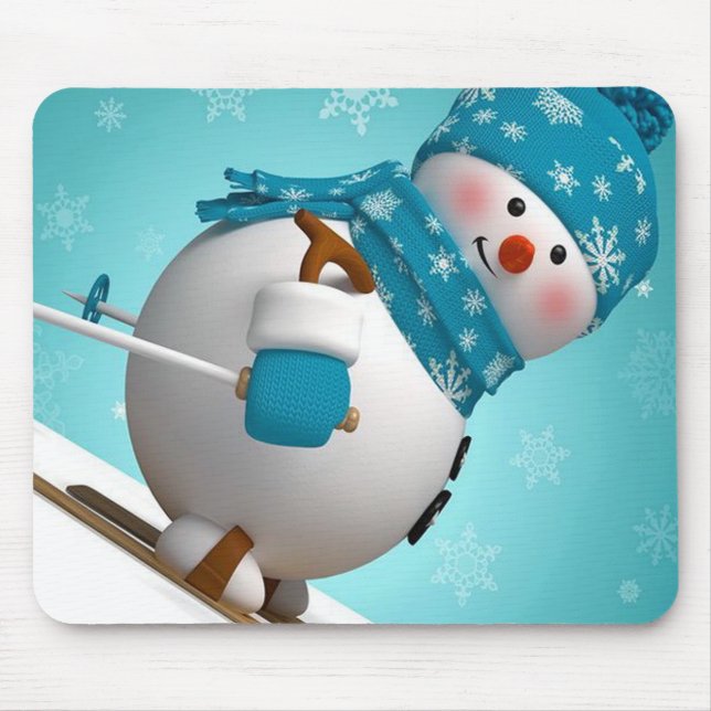 Winter-Mauspad/Schneemann Mousepad (Vorne)