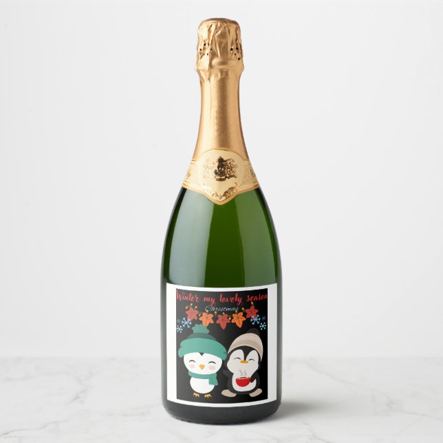 Winter meine schöne Jahreszeit - Weihnachts-Bierla (Vorderseite)