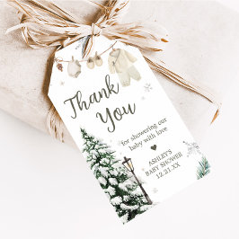 Winter Merry Little Baby Clothes Gefälligkeitstric Geschenkanhänger