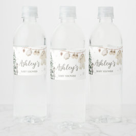 Winter Merry Little Baby Kleidung Baby Dusche Wasserflaschenetikett