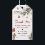 Winter Merry Little Christmas Favor Tags Geschenkanhänger<br><div class="desc">Fügen Sie Ihren Baby Duschfavoriten einen süßen Sprinkle hinzu,  mit unserem Weihnachtsduschenduschtenschild Fvor Tags Printable. Diese individuell gestaltbaren Tags mit hübschen Babydesigns sind die perfekte Touch für Ihre Geschenke. Personalisieren Sie sich,  um einen unvergesslichen Sake zu kreieren,  der die Freude Ihres Festes erweckt! BS983</div>