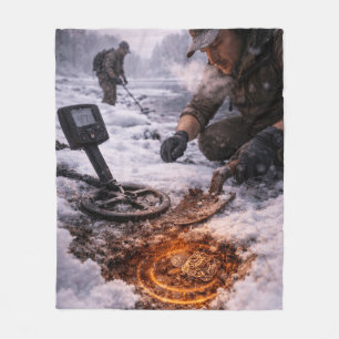 Winter Metalldetektor Langarmshirt Fleecedecke