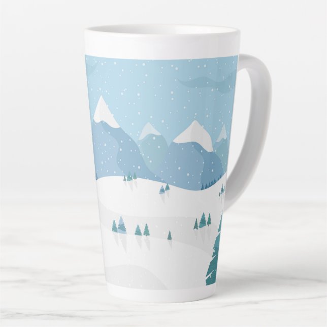 Winter Milchtasse (Rechte Ecke)