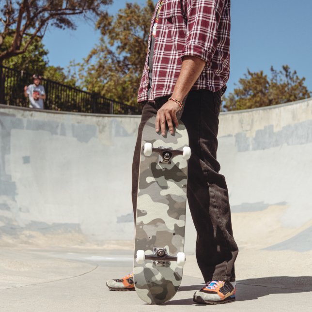 Winter Militär-Tarnmuster Skateboard (Außenbereich 2)