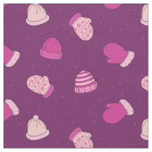 Winter Mitten und Hats Niedlich rosa Muster