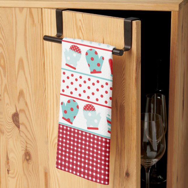 Winter Mittens Microfiber Küche Handtuch (Drittel gefaltet)