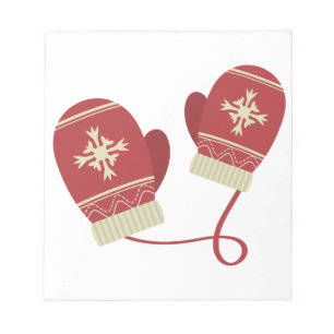 Winter Mittens Notizblock
