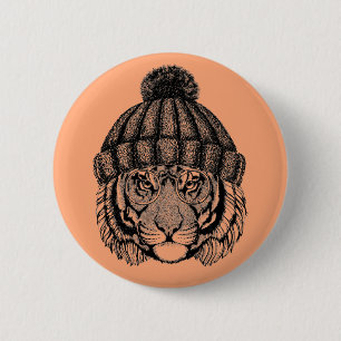 Winter-Mode-bereiter Tiger Button