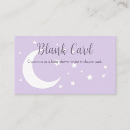 Winter Moon & Stars Begleitkarte