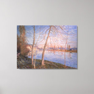 Winter-Morgen Alfred Sisleys   Leinwanddruck