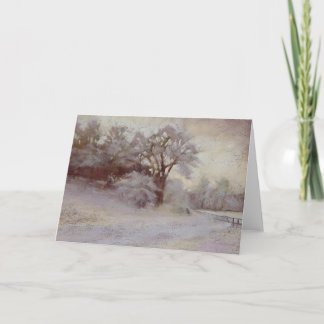 Winter-Morgen-Karte Karte