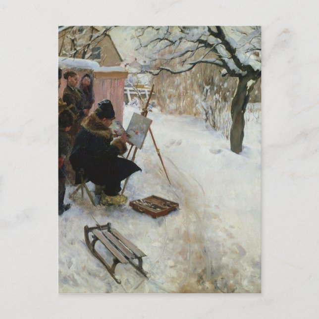 Winter Motif Åsögatan Postkarte (Vorderseite)