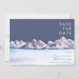 Winter Mountain Abend Save the Date