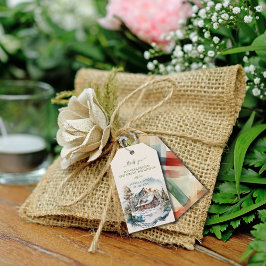 Winter Mountain Lodge - Geschenk-Tag Geschenkanhänger