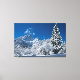 Winter Mountain Wonderland Leinwanddruck