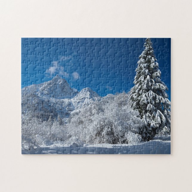 Winter Mountain Wonderland Puzzle (Horizontal)
