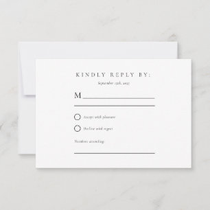 Winter Mountains Pine Tree Hochzeit RSVP