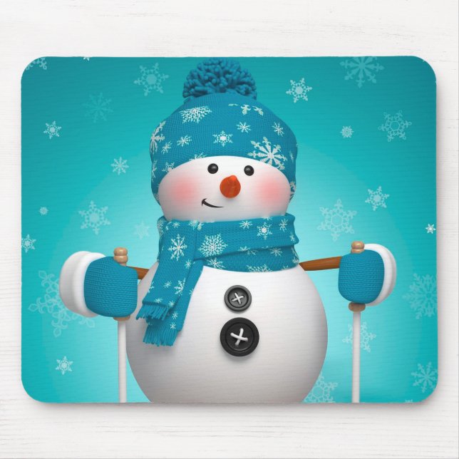 Winter Mouse pad/Snowman Mousepad (Vorne)