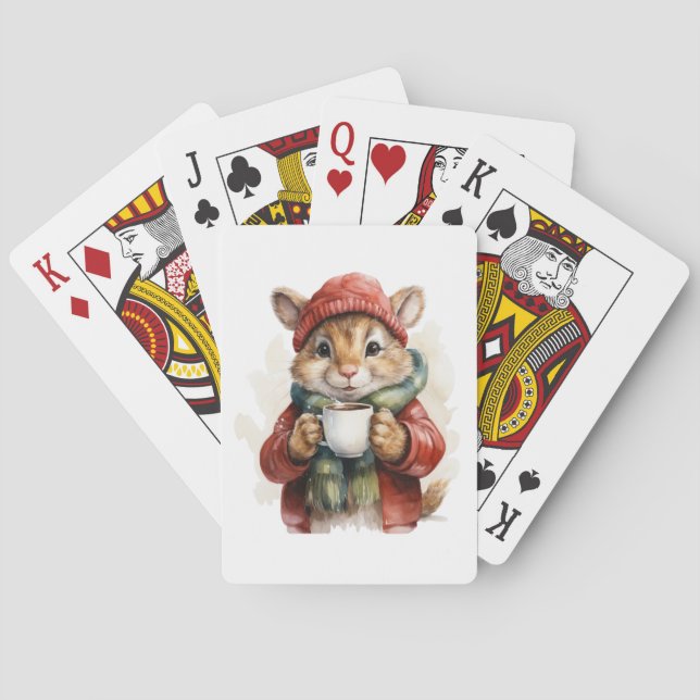 Winter Mouse Playing Cards Spielkarten (Rückseite)